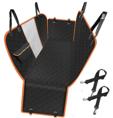 Car Seat Protector for Dogs – Mesh Pet Carrier Mat with Zipper & Storage