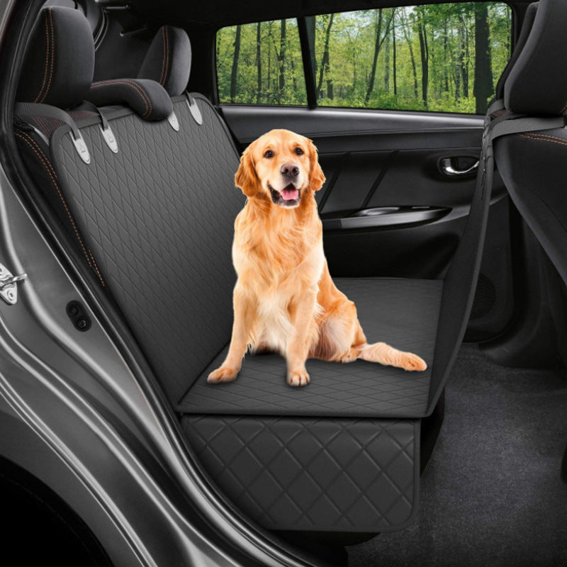 Car Seat Protector for Dogs – Mesh Pet Carrier Mat with Zipper & Storage