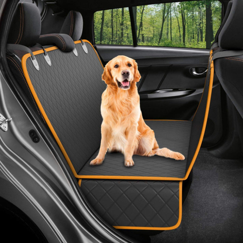Car Seat Protector for Dogs – Mesh Pet Carrier Mat with Zipper & Storage