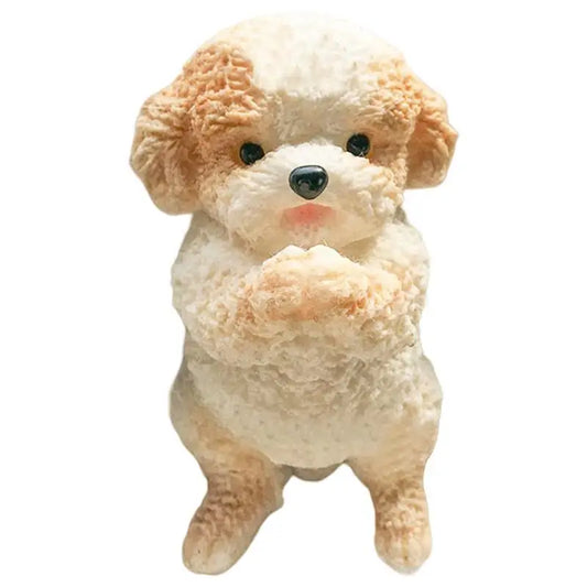 Cat Fidget Toy for Kids Sensory Toys Squeeze Toys Desk Decor Cat Dog Shape Collectible Figurines Toys Soft Flocking Fidget Toy