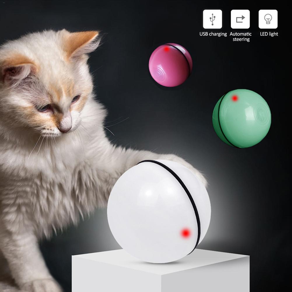 LED Laser Rolling Cat Toy Ball – Electronic Pet Fun